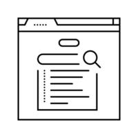 zero click searches seo line icon illustration vector