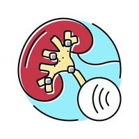 lithotripsy urology color icon illustration vector