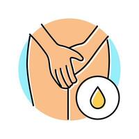 incontinence urology color icon illustration vector