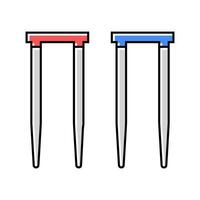 wicket croquet game color icon illustration vector