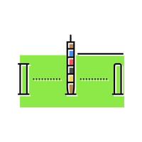 croquet set game color icon illustration vector