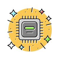 cutting edge technology tech enthusiast color icon illustration vector