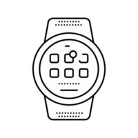 smart device tech enthusiast line icon illustration vector