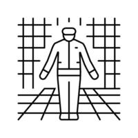 futurism tech enthusiast line icon illustration vector