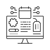 early adopter tech enthusiast line icon illustration vector