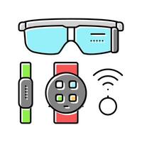 wearable tech enthusiast color icon illustration vector