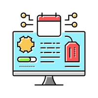 early adopter tech enthusiast color icon illustration vector