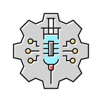 tech junkie tech enthusiast color icon illustration vector