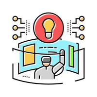 digital explorer tech enthusiast color icon illustration vector