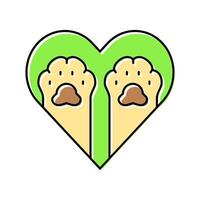cruelty free vegan food color icon illustration vector