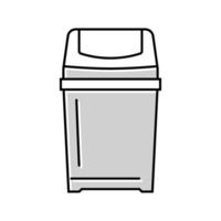 bin waste sorting color icon illustration vector
