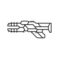 hacker mask cyberpunk line icon illustration vector