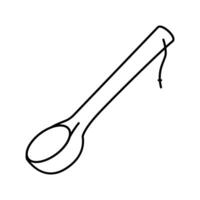 ladle sauna line icon illustration vector