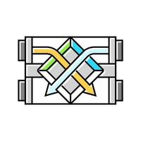air change per hour ach color icon illustration vector