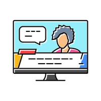 otome game otaku color icon illustration vector