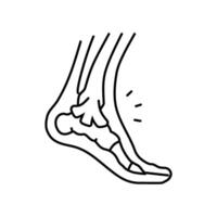 strains household injury accident line icon illustration vector