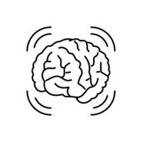 concussions household injury accident line icon illustration vector