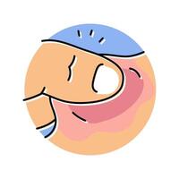 splinters household injury accident color icon illustration vector