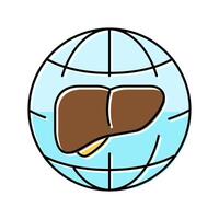 heart world day color icon illustration vector