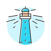 lighthouse progress color icon illustration vector