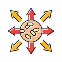 quality control wood pellets color icon illustration vector
