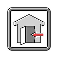 indoor use only product label caution color icon illustration vector