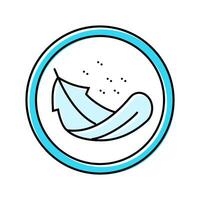 lightweight product label caution color icon illustration vector