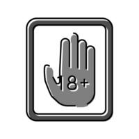 age prevent product label caution color icon illustration vector