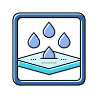 fast absorbing product label caution color icon illustration vector