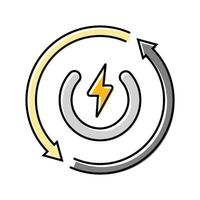 auto reset product label caution color icon illustration vector
