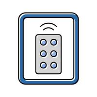 remote control label product caution color icon illustration vector