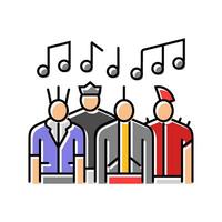 punk bands subculture style color icon illustration vector