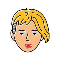 kid boy punk subculture style color icon illustration vector