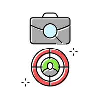 candidate journey mapping recruitment business color icon illustration vector