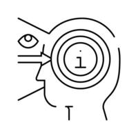 perception consumer behavior line icon illustration vector