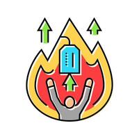motivation consumer behavior color icon illustration vector