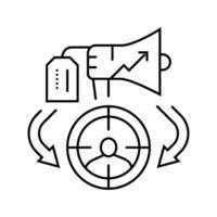 reference groups consumer behavior line icon illustration vector
