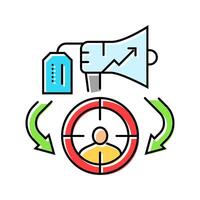 reference groups consumer behavior color icon illustration vector
