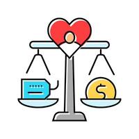 involvement consumer behavior color icon illustration vector