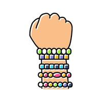 kandi rave retro color icon illustration vector