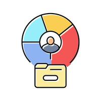 customer segmentation technical sales engineer color icon illustration vector