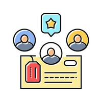 lead scoring technical sales engineer color icon illustration vector