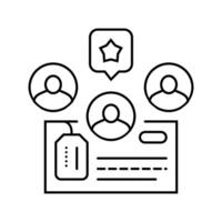 lead scoring technical sales engineer line icon illustration vector