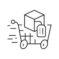 acceleration technical sales engineer line icon illustration vector