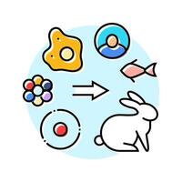 origin of life unsolved mystery color icon illustration vector