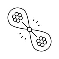 quantum entanglement unsolved mystery line icon illustration vector