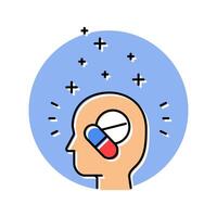 the placebo effect unsolved mystery color icon illustration vector