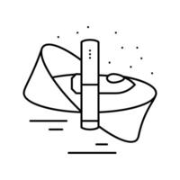 faster than light travel unsolved mystery line icon illustration vector