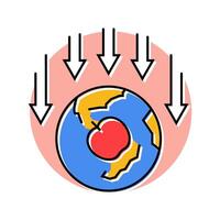 the nature of gravity unsolved mystery color icon illustration vector