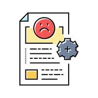 complaint resolution business process color icon illustration vector